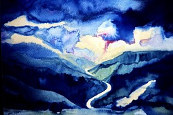 Landscape Watercolor 1977