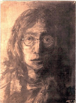 John Lennon portrait 1968 oil