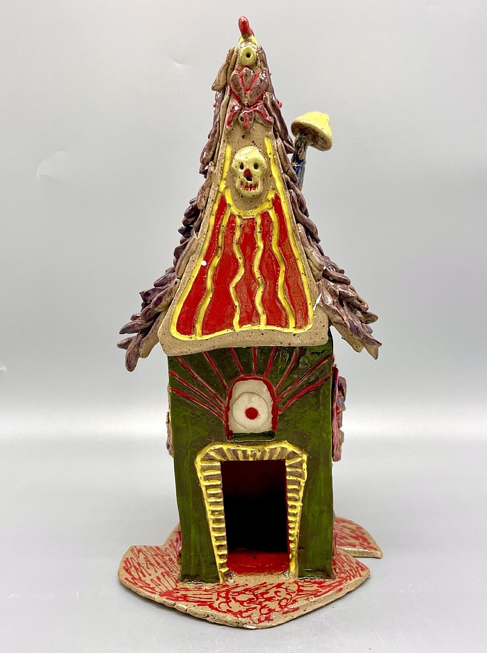 Witch House inspired by Baba Yaga Russian folklore