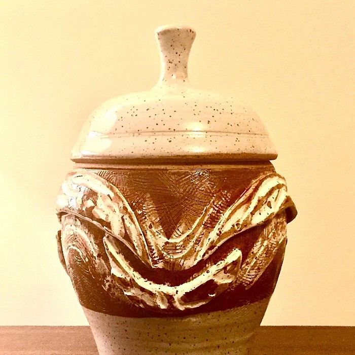 Cremation Urn, Speckled Brown