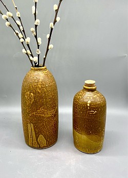 Bottles, Hanna’s Fake Ash glaze