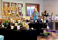 Jan Helm’s Ceramics booth at the Come to Leicester Artists Tour 2025